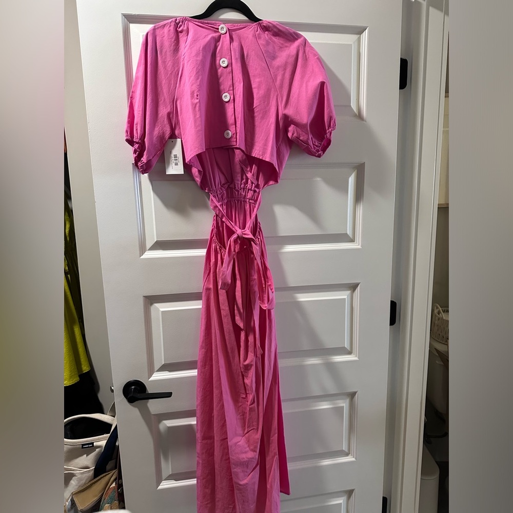 boutique pink maxi dress